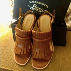 G.H. Bass Women’s Brown Reagan Kiltie Dress Sandal